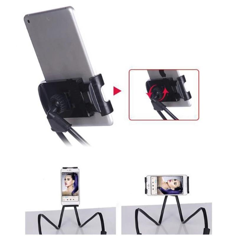 Universal Cell Phone Holder Extendable Neck Hanging Selfie Stick Rack Adjustable 360° Degrees Free Rotating Mount Holder Stand