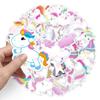 50 Rainbow Horse Cute Cartoon Stickers: Waterproof, Self-Adhesive for Laptops, Suitcases, Cars, and Phones.