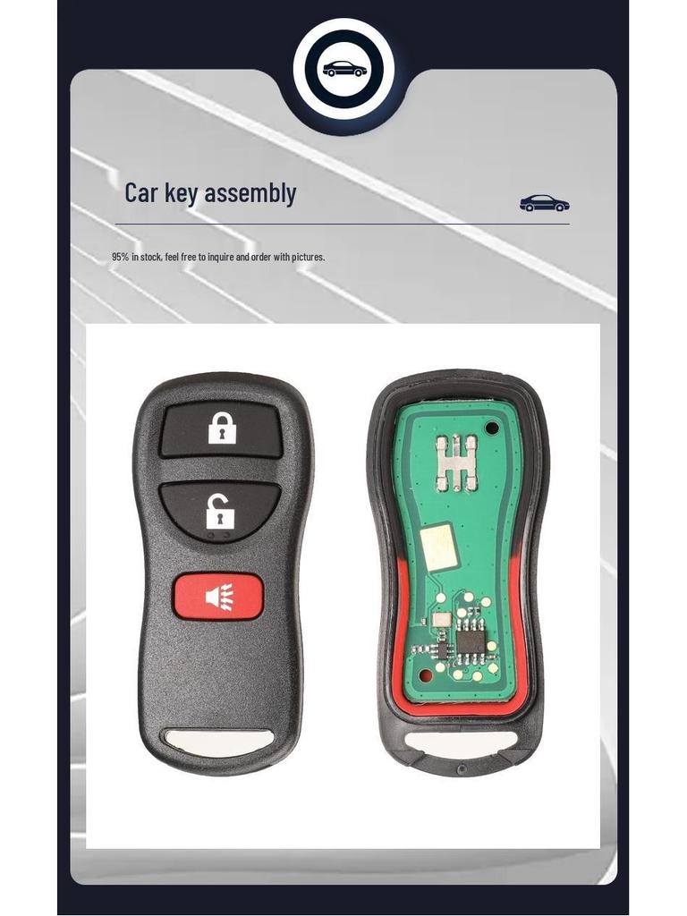 Compatible with Nissan RC Car Key 3/4-Button KBRASTU15, 315/433MHz