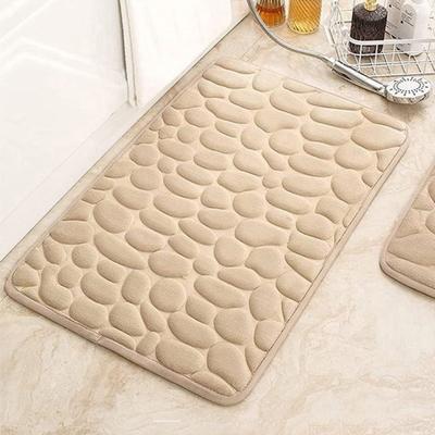 Floor Carpet Cartoon Pebble Thick Great Water Absorption Non Slip Soft No Odor Bathroom