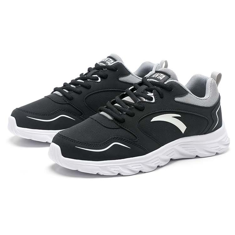 New Anta Running Collection Wear resistant And Waterproof Low Top Running Shoes Men's Black 912355515-1