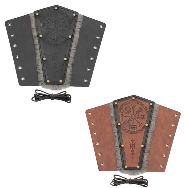 Knight Gauntlet Medieval Arm Cuff Renaissance Costume Arm Guard PU Armor Bracers Arm Gauntlet Steampunk Arm Sleeves