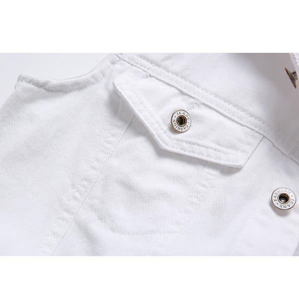 3 Colors Vintage Mens Sleeveless Ripped Jeans Vest Denim Waistcoats Plus Size S-5XL