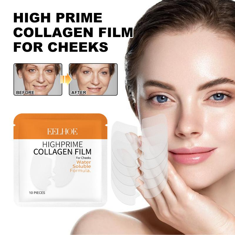 Collagen Cheek Patch Water Soluble Wrinkle Remover Face Lifting Moisturizing Anti Aging Skin Care Pads for Women