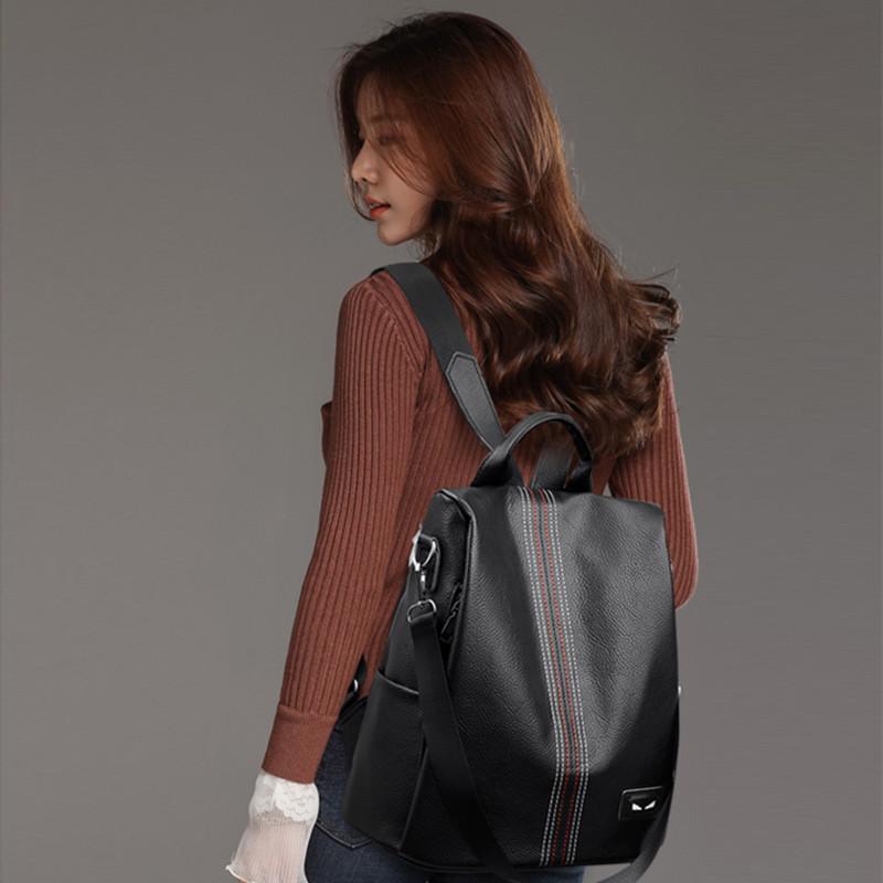 New Luxury Brand Women Backpack High Quality Leather Simplicity Backpacks Leisure Travel Bags Fashion School Bags for Girls