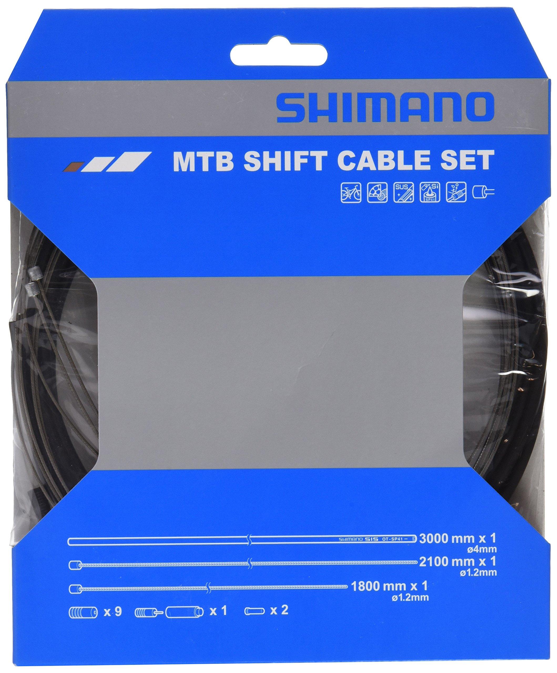 

Shimano MTB SUS Shift Cable Y60098021 Set, Black, чёрный