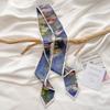 Scarf Luxury Streamers Bag Straps Oil Painting Style Small Ribbon Long Scarf Belt Spring and Summer Versatile Fashion Headband