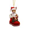 2D Christmas Tree Ornaments Cartoon Cartoon Dog Car Pendant Puppy Acrylic Pendant  Window