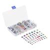 600Pcs Plastic Wiggle Googly Eyes with Box, For Teddy Doll Soft Toy DIY Making, 8-15mm, Self-