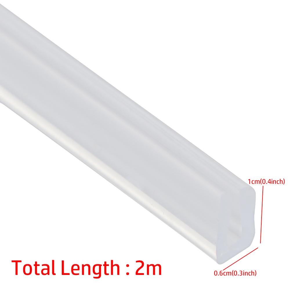 2 Metros Perfil U Borracha Borda Tira de Vedação Porta de Chuveiro Vidro Fita de Vedação Protetor de Borda Vedação Múltiplos Tamanhos