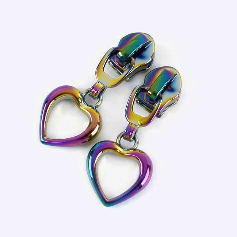 Meetee 5/10/20Pcs 5# Zipper Puller for Nylon Zippers Plastic Coil Zips Slider Heads Repair Kits DIY Garment Sewing Accessories