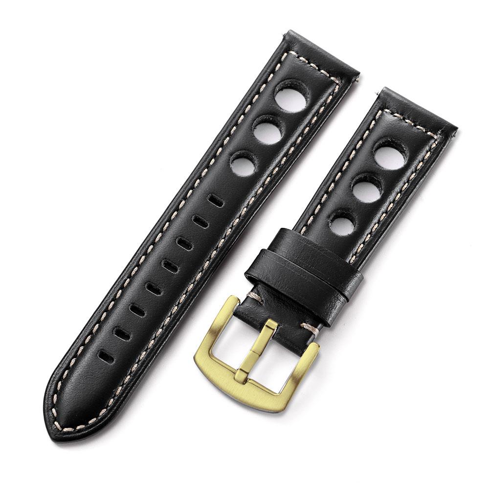 Cowhide Watch Strap Bracelet Vintage Genuine Leather 20mm 22mm 24mm Watchband Women Men Fashion Watch Band Belt With Pin Buckle