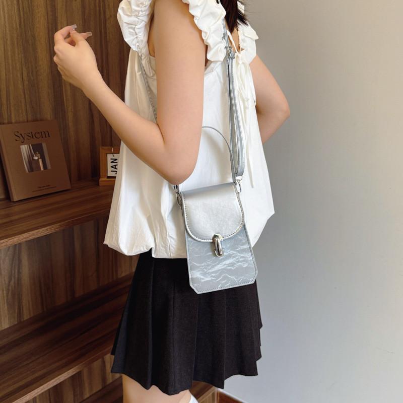 Minimalist Pu Square Crossbody Bag With Zipper Inner Pocket For Casual Day Out