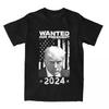 Donald Trump Fahndungsfoto Gesucht für USA. Präsident 2024 T-Shirt Sommer Street Style T-Shirts Baumwolle Mode T-Shirt