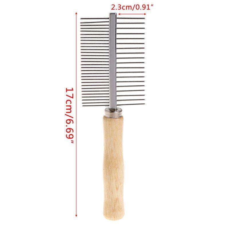 Dual-side Pet Grooming Brush Pet Hair Remover for Tangled Hair Undercoat Dirts