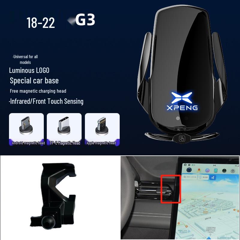 XPeng G3/P7/P5 Magnetic Wireless Fast Charging Phone Holder with Smart Sensor for Air Vent.