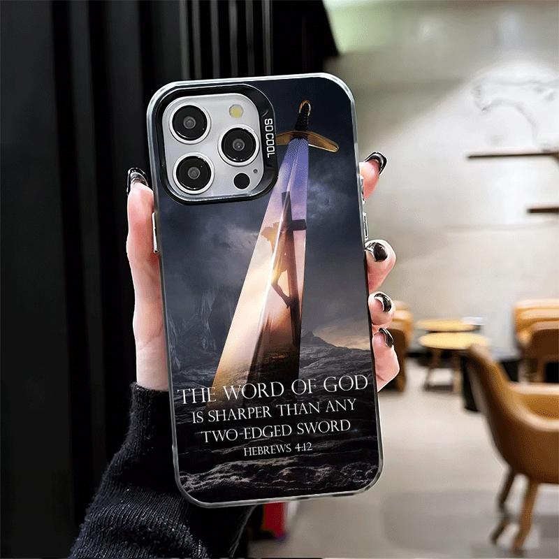 

God Jesus Pray Cross Bible Shockproof Phone Case for iPhone 17 Air 16 16E 15 Pro Max 14 Plus 13 Mini 12 Back Cover Anti Fall Fun iPhone 12 Mini