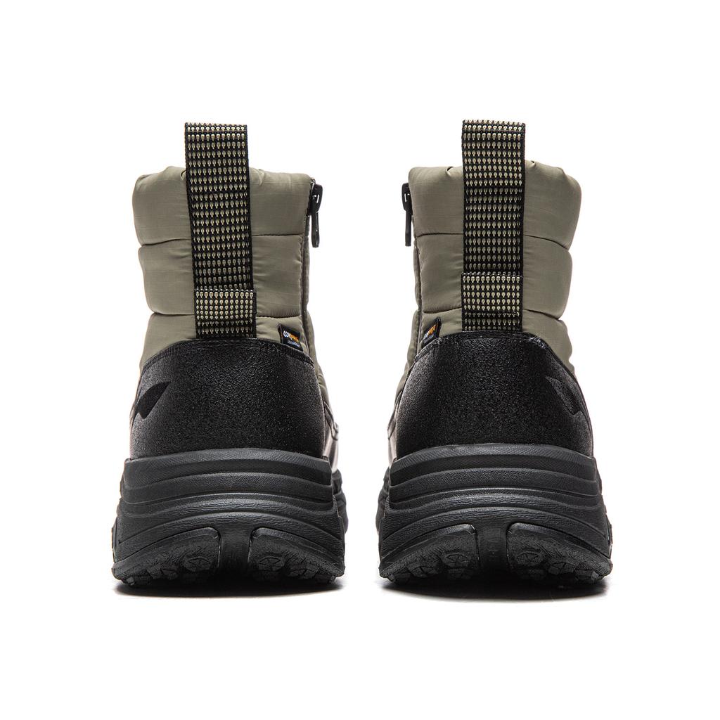 Li Ning Zhong Rong LITE Thermal Abrasion Resistant Cushioning Slip Resistant Short Snow Boots Men's Green Black AGLV285-4