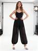 Europäische & Amerikanische Damen Chiffon Laternenhose - Frühling/Herbst 2025, Dunkel Locker, Schlankmachend, Lässige Jogginghose