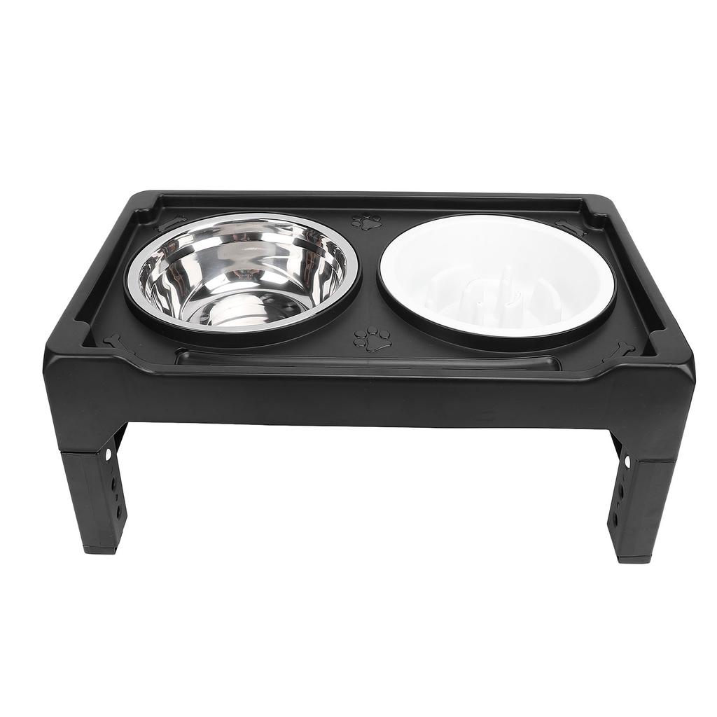Elevated Dog Bowl Height Promote Healthy Digestion Antislip Slow Feeder Food Water Bowl for Pets