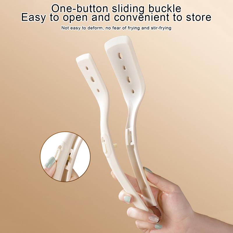 Grill Clamp Spatula Kitchen Grill Spatula Clamp Kitchen Cooking Tongs With Smooth Surfaces For Flipping Omelette Steak Egg