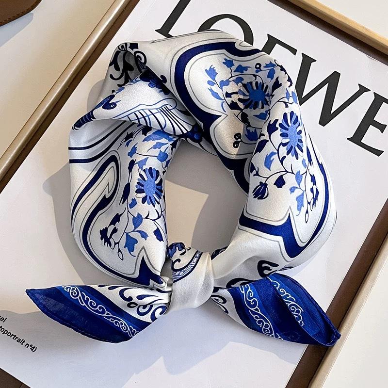 

100% Natural Real Silk Scarf Women Bandana Square Scarves Wrap Kerchief Mulberry Spring Luxury Summer Beach High Quality Hijab