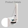 Toilet Flush Valve Assembly Practical Universal Repair Part White Replacement Accessory