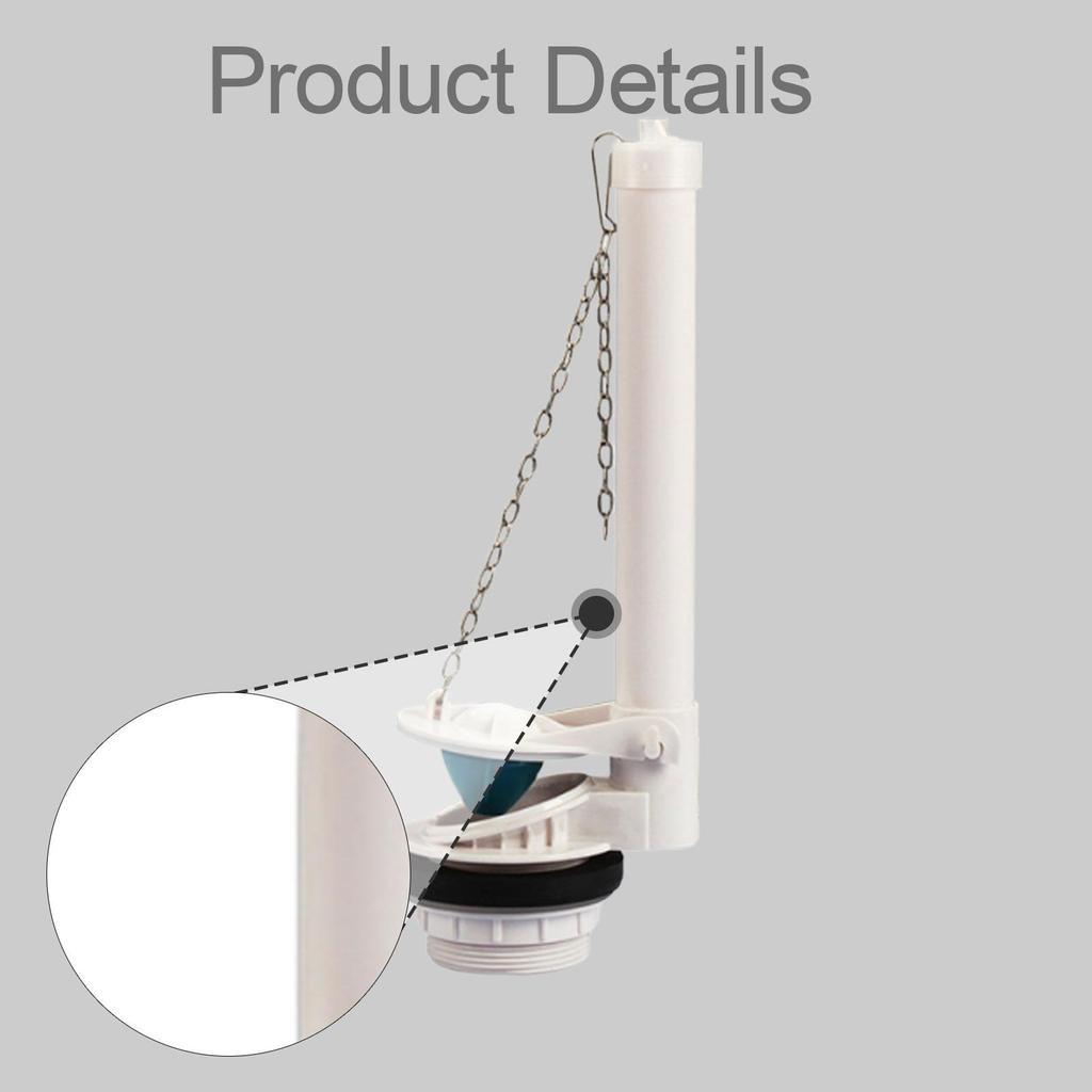Toilet Flush Valve Assembly Practical Universal Repair Part White Replacement Accessory