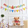 Happy Birthday Bunting for Girls - Party Banner with Floral Decorations