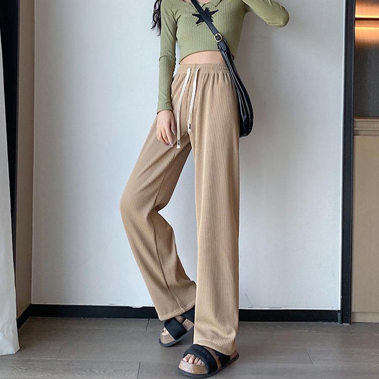 Pantaloni largi cu dungi Meteor pentru femei, casual, pentru primăvară și vară