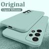 Case For Samsung Galaxy S25 Edge S26 S21 FE S22 S23 Ultra S24 Plus A55 A54 A37 A57 A16 A17 A56 5G Funda Liquid Silicone Cover