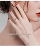 Min Yue S925 Silver Moissanite Open Ring - Exclusive Xiaohongshu Style