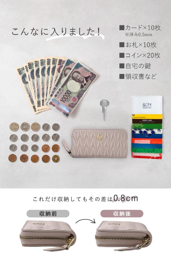LASIEM Genuine Leather X Extra Small Genuine Skimming Round Melon Sorbet (Lasiemu) [Custom-made Size] Women's Wallet, Small, Compact, Leather,