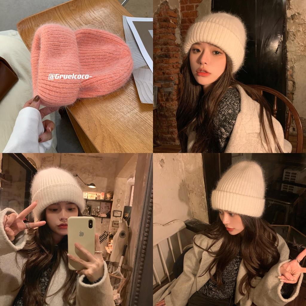 Fashionable White Acrylic Knit Hat For Women Cozy Winter Essential