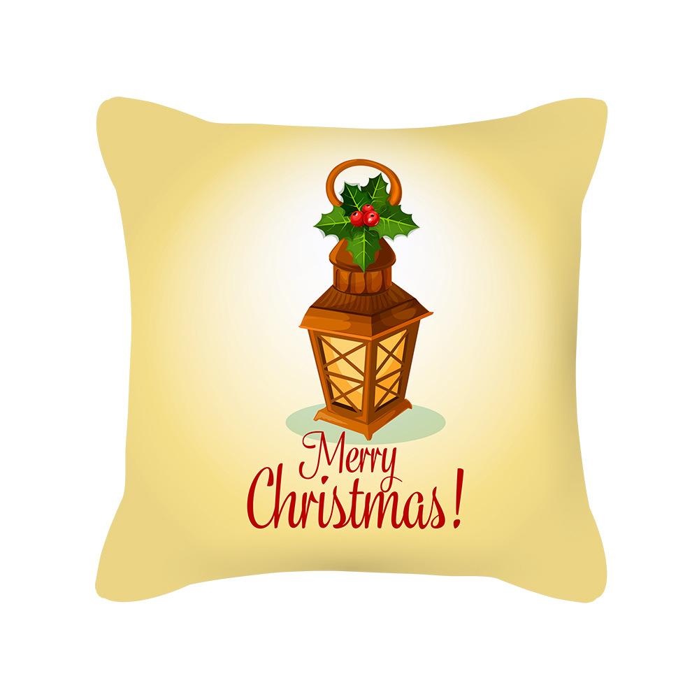 New Nordic Christmas Golden Sofa Pillow Cover Bedside Cushion Cover