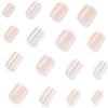 24 Peças/Conjunto Unhas Francesas Amêndoa Postiças Pontas de Unha Postiças Novas Unhas Postiças Mulheres