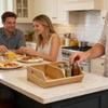 Permanent Wooden Kitchen Storage Solution For Herbs Seasonings And Vegetables