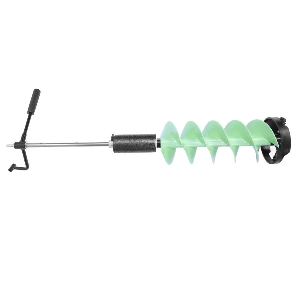 Ice Drill Auger 8in Diameter 28in Length Nylon Ice Drilling Auger with 70cm Extension Rod for
