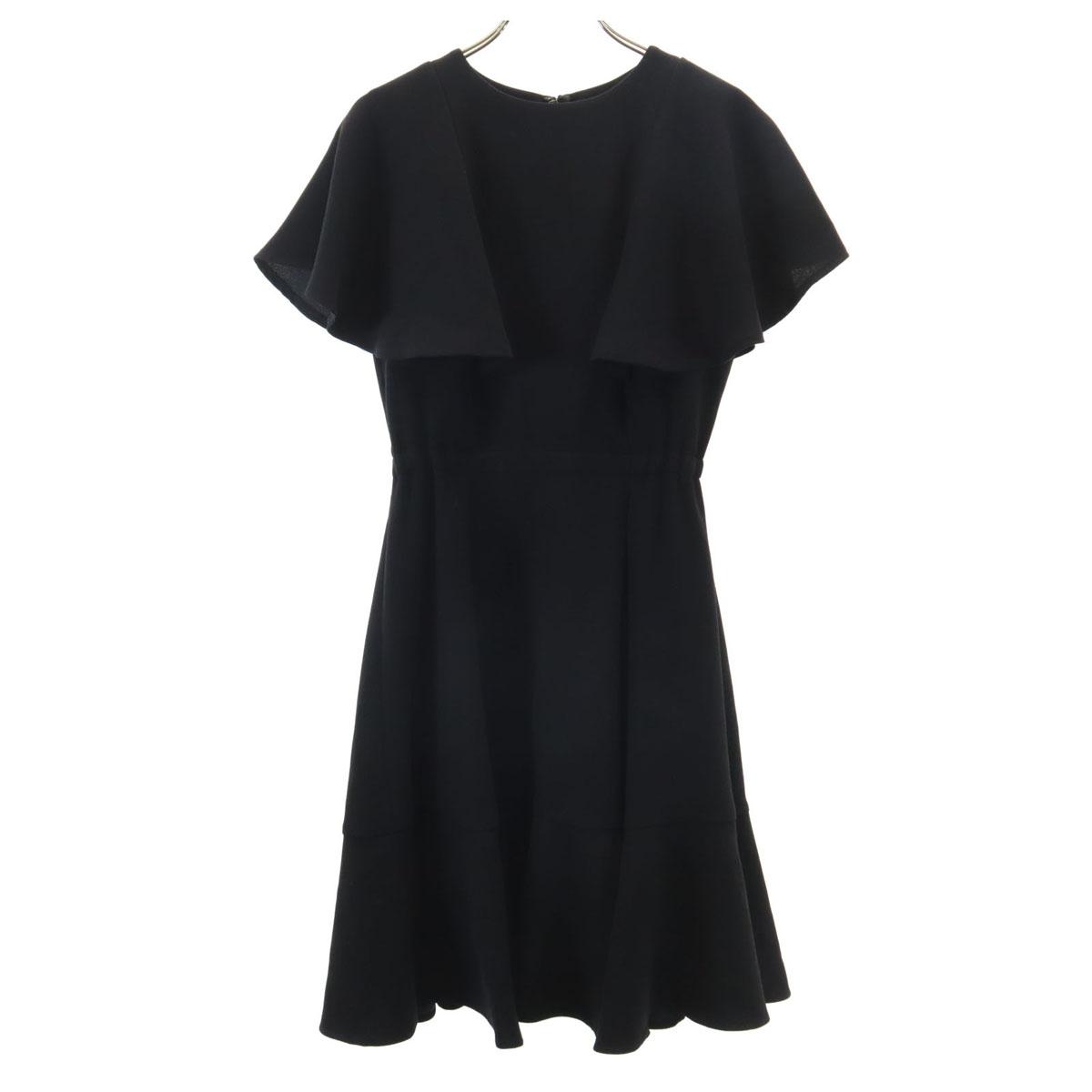 

SNIDEL French sleeve Georgette flare mini dress black Women Used