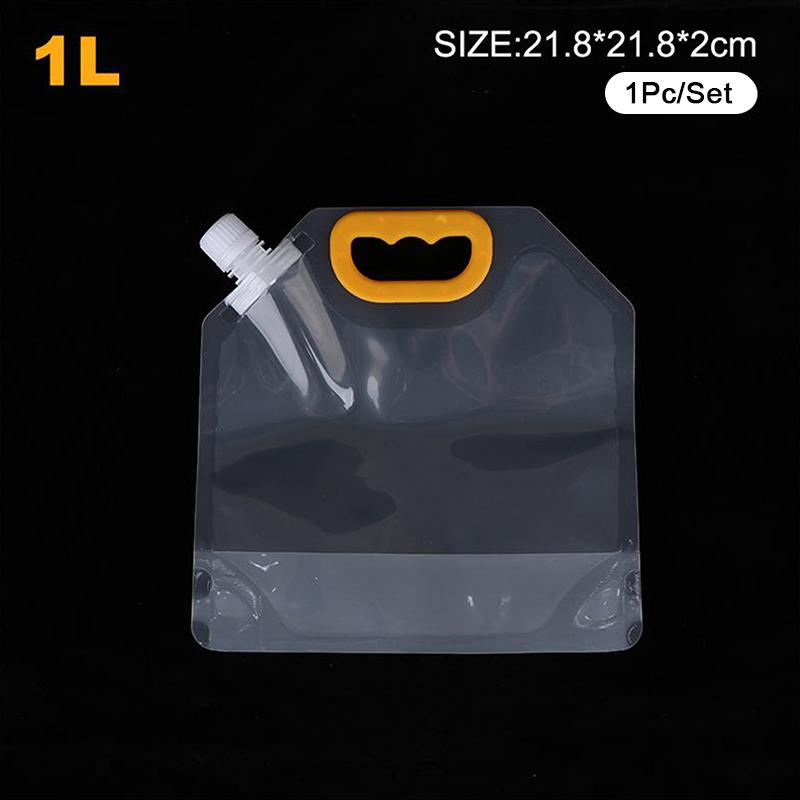 5 Stück 1L-10L Faltbarer Wasserbehälter Wasserspeicherkanister Tasche für Outdoor Camping Wandern Notfall-Überleben