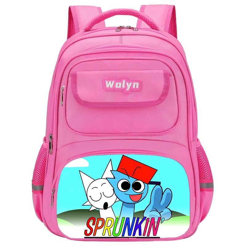Caja de Ritmos Sprunki Juego Anime Mochila Estudiante Bolsa Escolar Bolsa Multifuncional