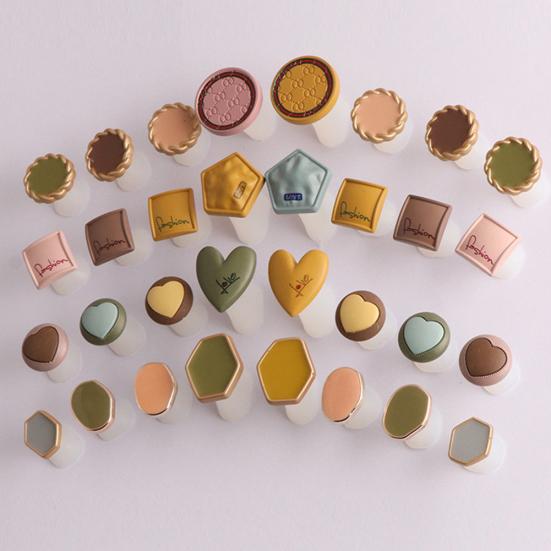 8Pcs/Set Square Heart Shape Silicone Toe Separators Pedicure DIY Nail Art Tool