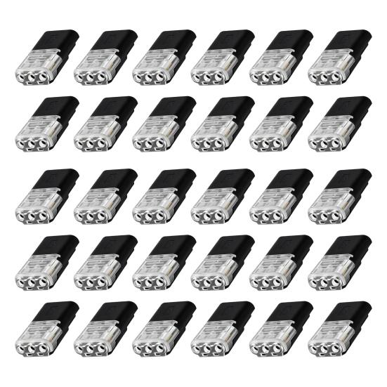 10/20/30/50Pcs Wire Plug-in Connector with Locking Buckle Low Voltage Wire Quick Connector Quick-Clip Fasteners Multi-Purpose Snap-On Blocks
