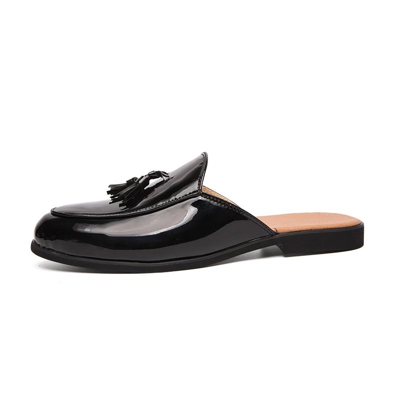 

Мужские пенни-лоферы больших размеров, летние дышащие слипоны, повседневная обувь, удобные дышащие мокасины для вождения, кожаные тапочки 38 чёрный