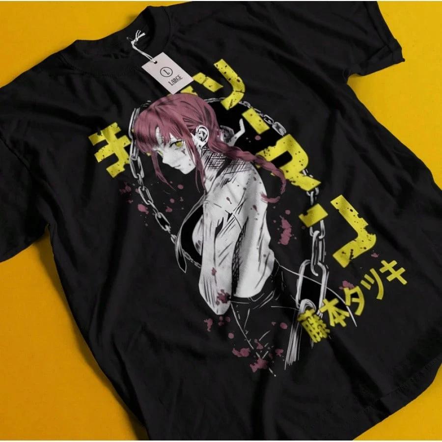 Asa Aki Anime Denji Funny T Shirt UNISEX 4 S