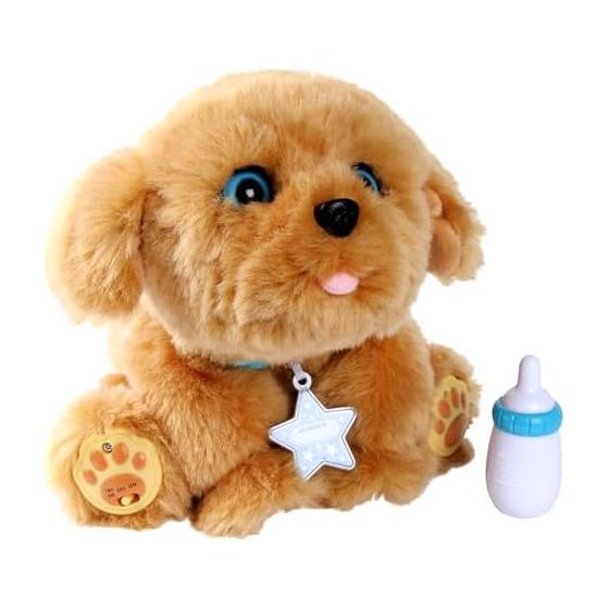 My Dream Puppy Snuggles Interactive Plush Golden Retriever - 5+ Movements & Sounds, Plug-In