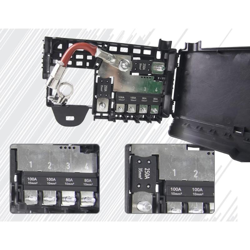 96889385 96999745, 13289599, 13678432, 525230582 Sicherungskasten Batterieklemmen mit Abdeckung, Sicherungsverteilerblock,