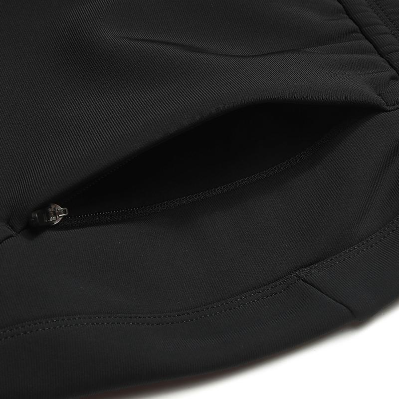 FILA Fleece Lined Classic Comfortable Versatile Knitted Sports Pants Women bottoms Deep-Black A11W611603FBK