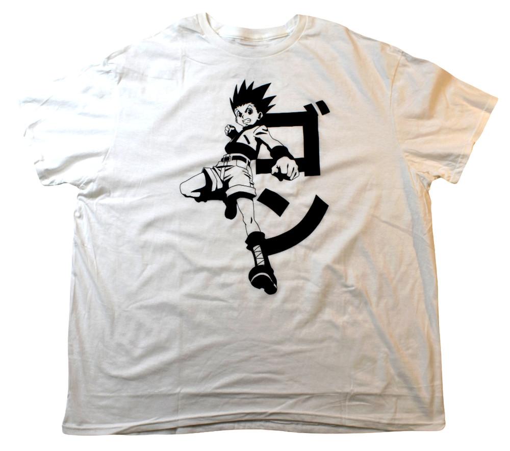 

Hunter X Hunter Men s Gon Line Art Anime White Shirt New 2XL Unisex T-Shirt XXXXL