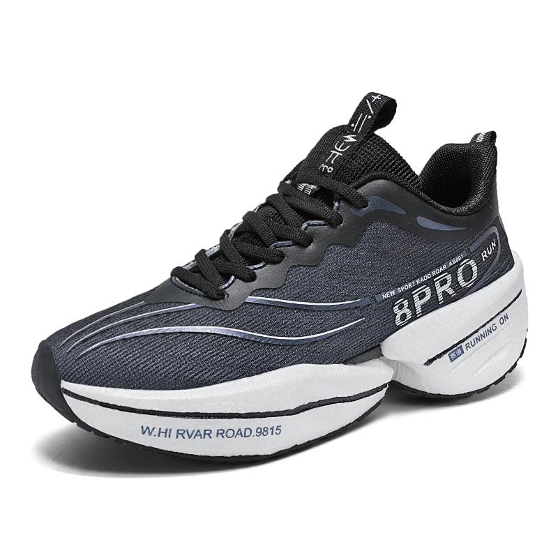 Hot Selling Couple Sneakers with High Rebound Thick Sole Ultra Light Breath Runn Shoes Low Cut High Quality Outdoor Tennis Shoes